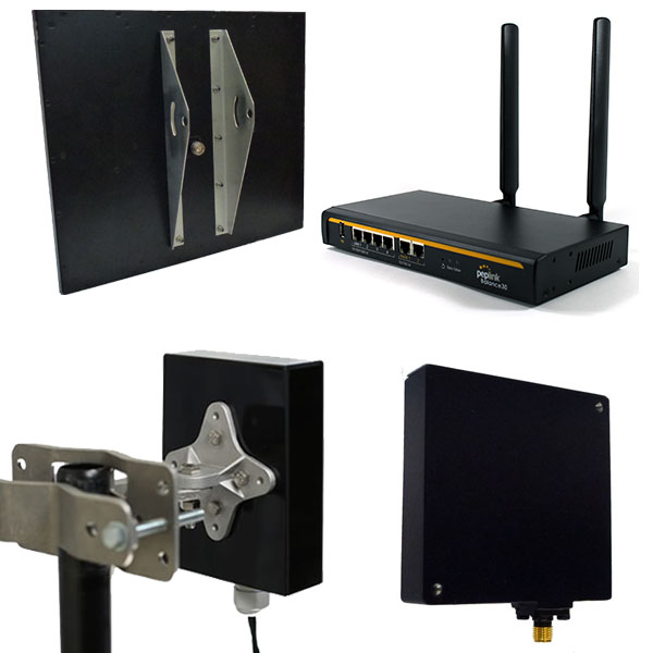 Omni-directional and directional flat plate antennas up to 6GHz